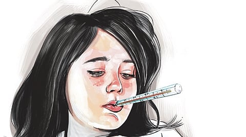 Influenza is a seasonal disease caused by environmental and other factors, with fever and body pain being the common symptoms.