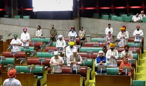 A session of Punjab Assembly, in Chandigarh, Tuesday, July 15, 2025.