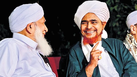 Sheikh Habib Umar with Kanthapuram A P Aboobacker Musaliyar