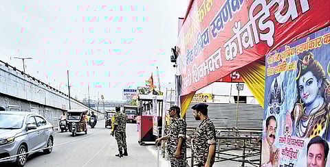 Delhi Traffic Police has implemented special measures to segregate the movement of Kanwarias and general traffic.