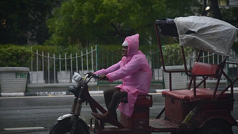 The IMD forecasts partly cloudy skies and light showers over the next two days.