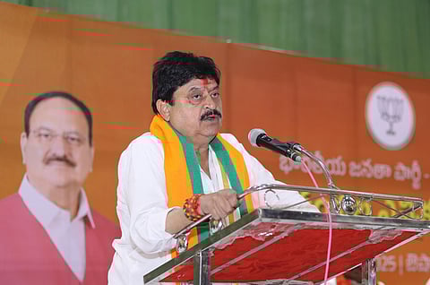 Addressing the gathering, Ramchander Rao warned the state government against including Muslims in the 10% quota under the overall 42% reservation proposed for BCs.