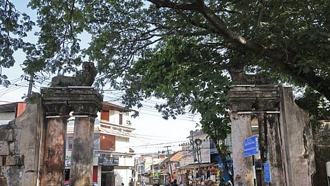 The 200-year-old lion corridor or Simha Kotta represents the valour of erstwhile Travancore.