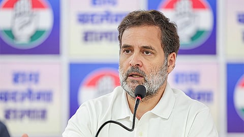 Leader of the Opposition in the Lok Sabha, Rahul Gandhi.
