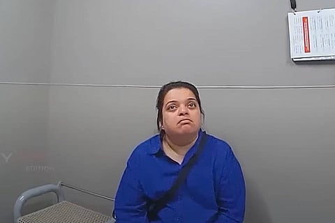 The woman allegedly spent over seven hours inside the store, selecting items worth approximately Rs 1.1 lakh (USD 1,300) and attempted to leave without paying.