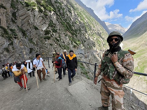 Pilgrims taking part in the Amarnath yatra. Image used for representational purposes only.