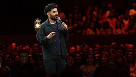 Vir Das at a special interaction hosted at Asia Society on the eve of the premiere of Das's latest comedy special Vir Das: Fool Volume.