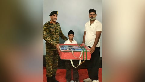 10-year-old Shvan who assisted the troops deployed along the border with Pakistan.