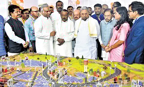 Chief Minister Siddaramaiah inaugurated various development projects in Pavagada, Tumakuru district, on Monday