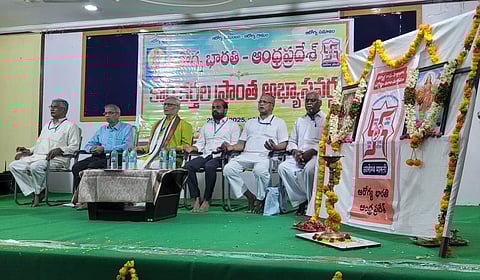 Health Minister Y Satya Kumar Yadav at Arogya Bharati event in Guntur.
