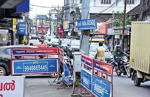 The congested Kizhakkekotta junction is among the areas to be developed as part of the SN Junction-Poothotta road widening project.