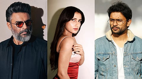 From L to R: R Madhavan, Fatima Sana Shaikh, and Vivek Soni