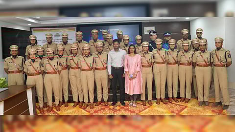 A group of IPS trainee officers visited the Andhra Pradesh Capital Region Development Authority (APCRDA) office in Vijayawada on Monday as part of their professional exposure program.