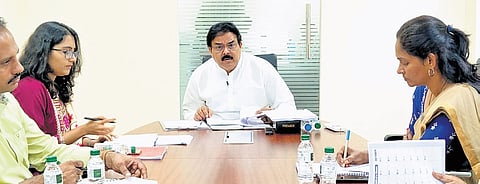 Civil Supplies and Consumer Affairs Minister Nadendla Manohar held a meeting to review Tenali Vision Action Plan at the Secretariat on Wednesday.
