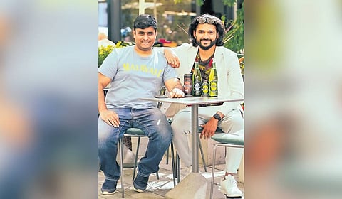 Co-founders of Malayali beer, Chandu Nallur and Sargheve Sukumaran