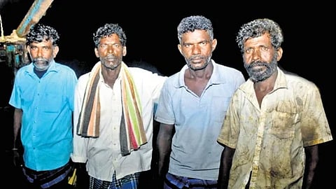 Official sources said that over 400 boats from Rameswaram fishing harbour ventured into the sea on Monday.