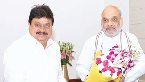 BJP state chief N Ramchander Rao calls on Union Home Minister Amit Shah in Delhi on Thursday