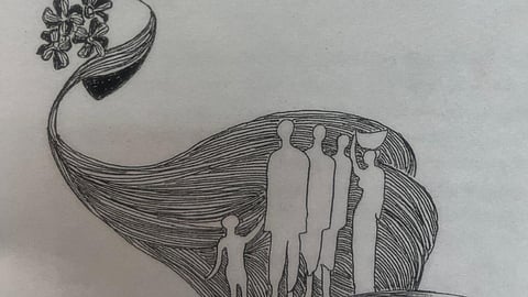 Ratan Thiyam's illustration of Rabindranath Tagore’s Raktakarabi