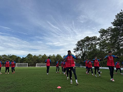 Malaysian Armed Forces team practice in Shillong