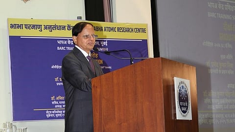 Dr PK Mishra, addressing the graduating Scientific Officers today at the 68th Graduation Function in the Bhabha Atomic Research Centre (BARC) Training School.
