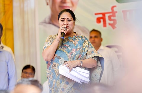 Delhi Cm Rekha Gupta termed AAP’s mindset anti-worker