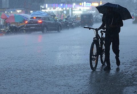 IMD issued an "orange alert" in the northern Kerala districts of Wayanad, Kannur and Kasaragod and a "yellow alert" in six other districts of the state for the day.