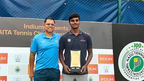 Rethin Pranav and coach Rajeev Vijayakumar