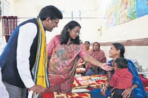 Union Minister of State for Rural Development and Communications Dr Pemmasani Chandrasekhar.