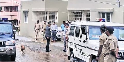 SIT chief DGP Pronab Mohanty and DIG MN Anucheth visited the SIT office in Belthangady on Sunday