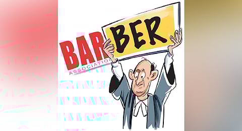 The lawyer vowed to quit the Bar altogether and become a barber instead.