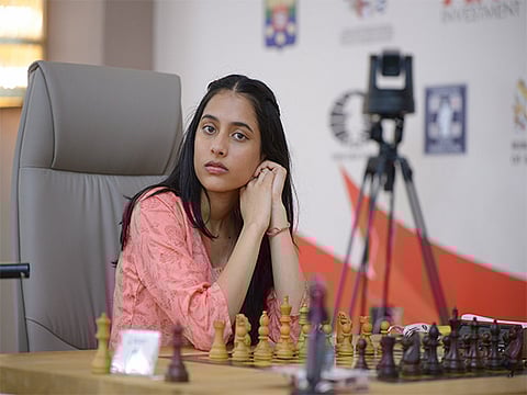 Grandmaster Divya Deshmukh arrived here on Wednesday to a reception befitting a champion.