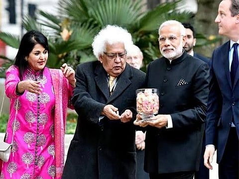 Meghnad Desai and PM Modi