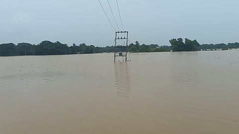 Inundation in Bishnupur.