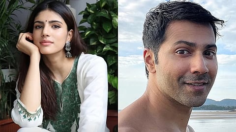 Medha Rana (left) and Varun Dhawan