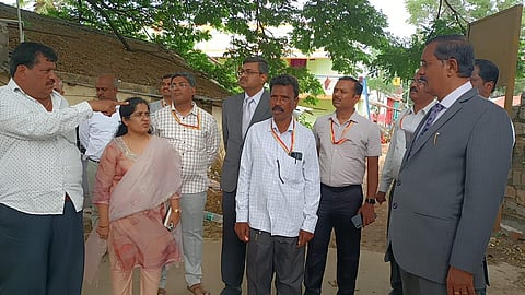 Upa Lokayukta Justice B Veerappa made surprise visits to various places in Chikkanayakanahalli taluk of Tumakuru district.
