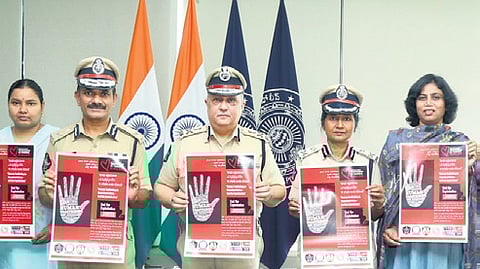 Andhra Pradesh Director General of Police (DGP) Harish Kumar Gupta unveiled a poster at the police headquarters in Mangalagiri.