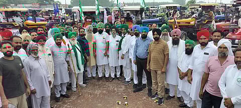 Farmers across the state took part in the tractor marches (Photo | Special arrangement)