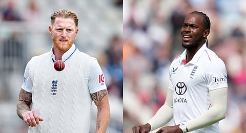 Injured skipper Ben Stokes and lead pacer Jofra Archer will not be part of the fifth and final Test against India.