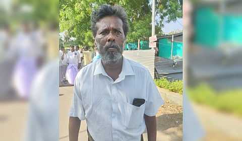 C Chandrasekar, father of victim C Kavin Selva Ganesh.