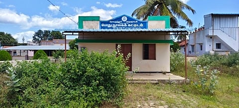 Even after four years, the Coimbatore City Municipal Corporation (CCMC) has not yet opened the public library at Sikkarayapuram.
