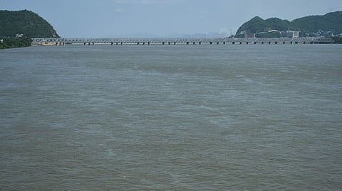 The Krishna river channel