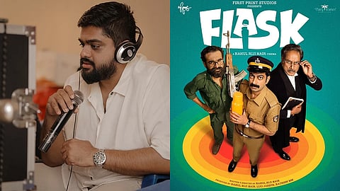 Rahul Riji Nair (L), Poster of Flask (R)
