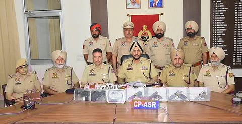 Punjab Police has busted two separate cross-border illegal arms smuggling modules with the arrest of four operatives.