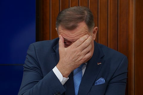 Bosnian Serb president Milorad Dodik