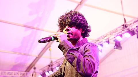 Malayalam rapper Hirandas Murali, popularly known as 'Vedan'.