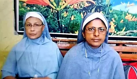 Christian Nuns Preethy Mary and Vandana Francis