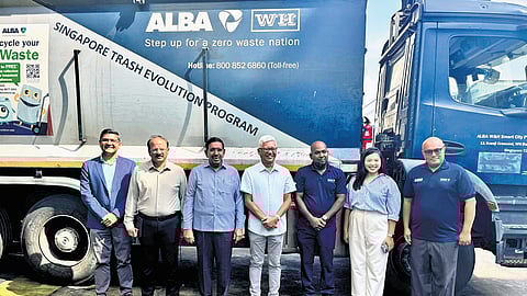 MAUD Minister P Narayana visited ALBA Waste Management Plant.