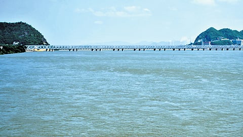 Krishna river.