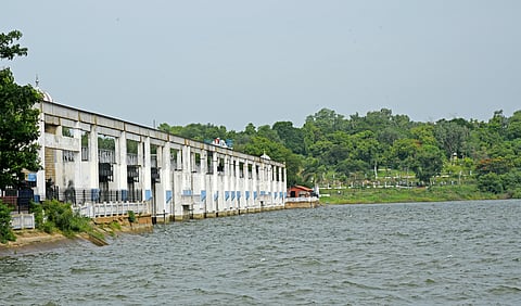 A viewe of Poondi Lake known as Sathyamoorthy reservoir is the reservoir across Kotralai River in Tiruvallur district.
