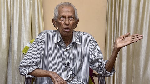 Prof M K Sanoo, in a candid conversation with TNIE, spoke about communism, the Naxal movement, the Emergency, Sanatana Dharma, Pinarayi Vijayan.